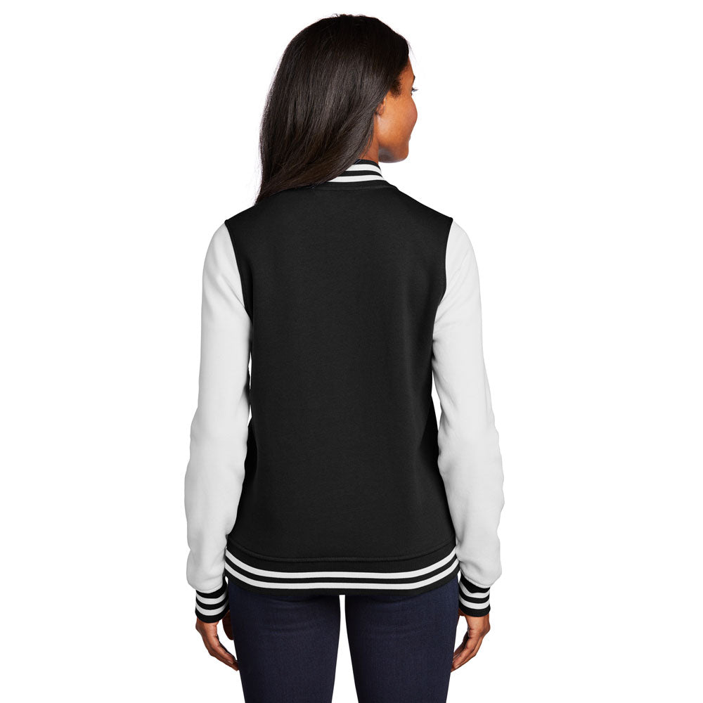 MY SPORT HOCKEY™ WOMEN&#39;S EMBROIDERED FLEECE LETTERMAN JACKET