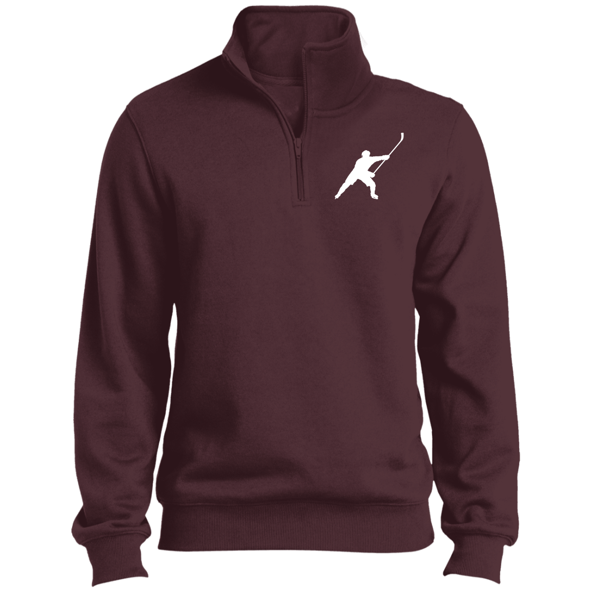 MY SPORT HOCKEY™ EMBROIDERED MEN&#39;S 1/4 ZIP SWEATSHIRT