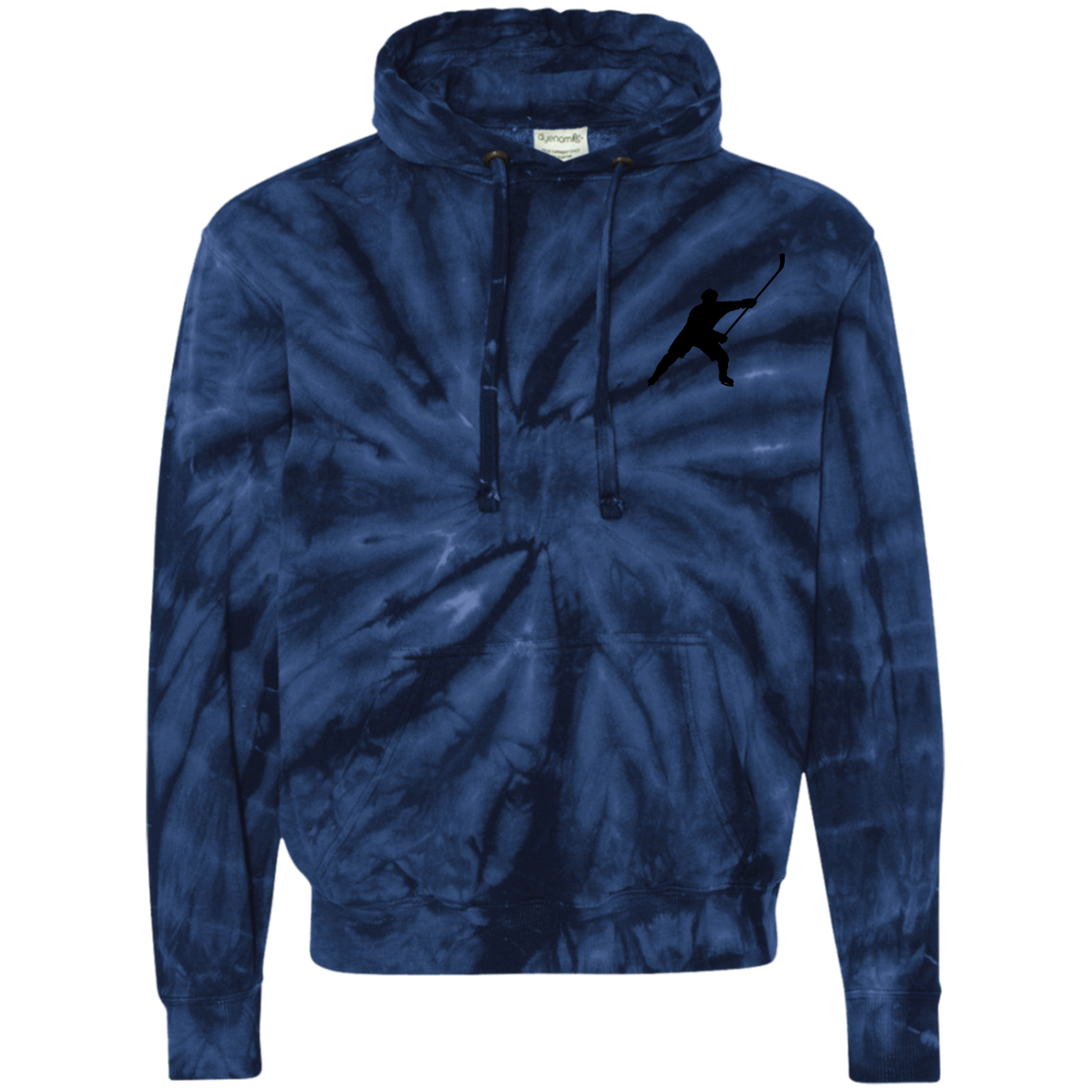 MY SPORT HOCKEY™ MEN'S EMBROIDERED TIE-DYED PULLOVER HOODIE