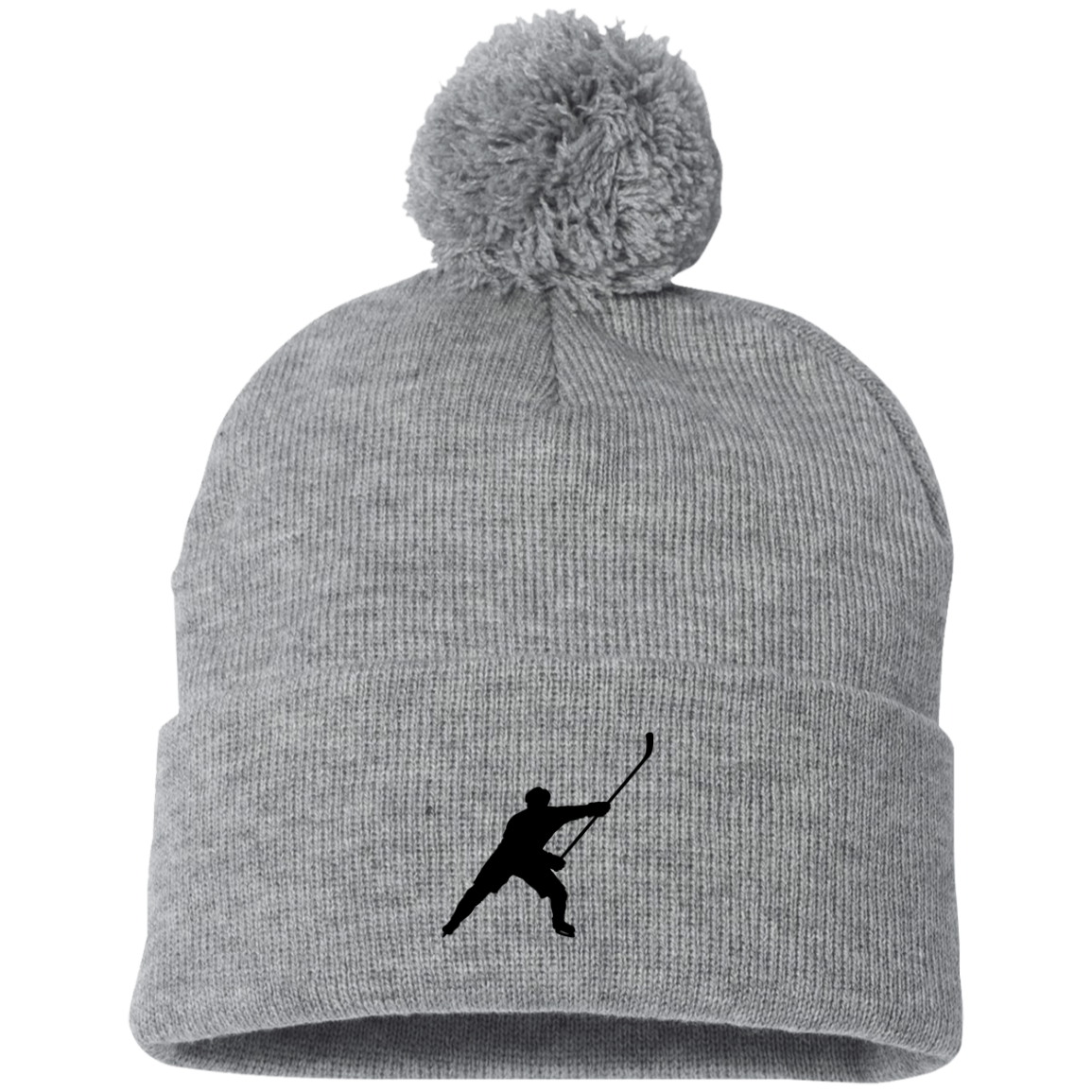 My Sport Hockey™ Embroidered Pom Pom Knit Cap