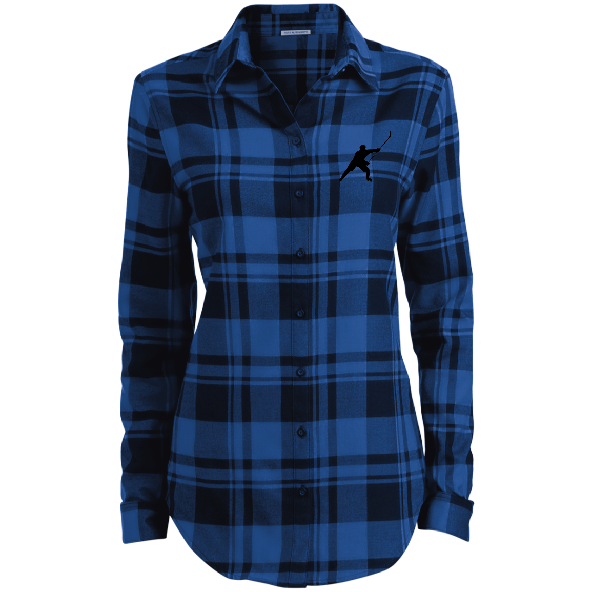 My Sport Hockey™ Ladies&#39; Embroidered Plaid Flannel Tunic