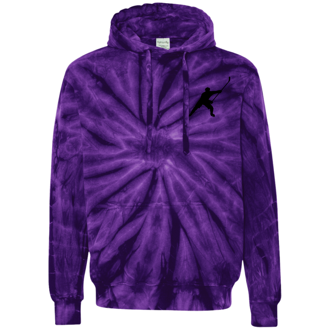 MY SPORT HOCKEY™ MEN&#39;S EMBROIDERED TIE-DYED PULLOVER HOODIE