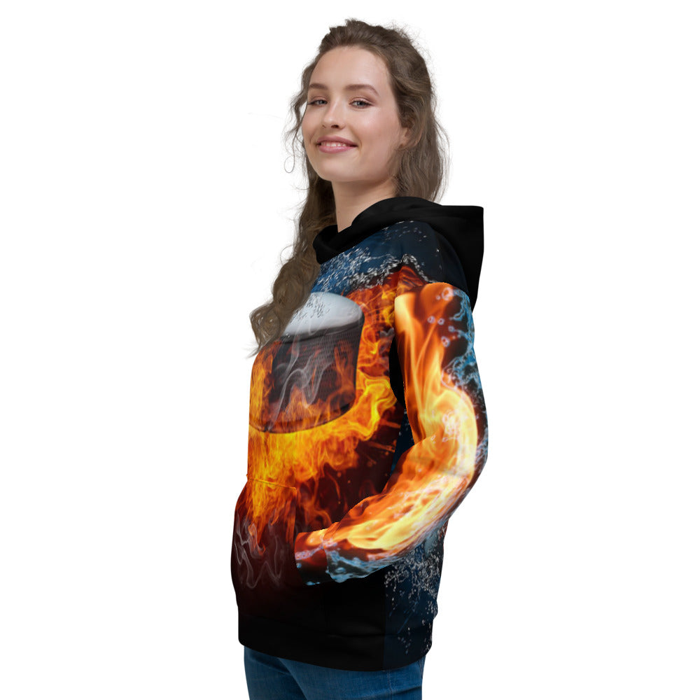 MY SPORT HOCKEY™ PUCK FIRE ON ICE HOODIE