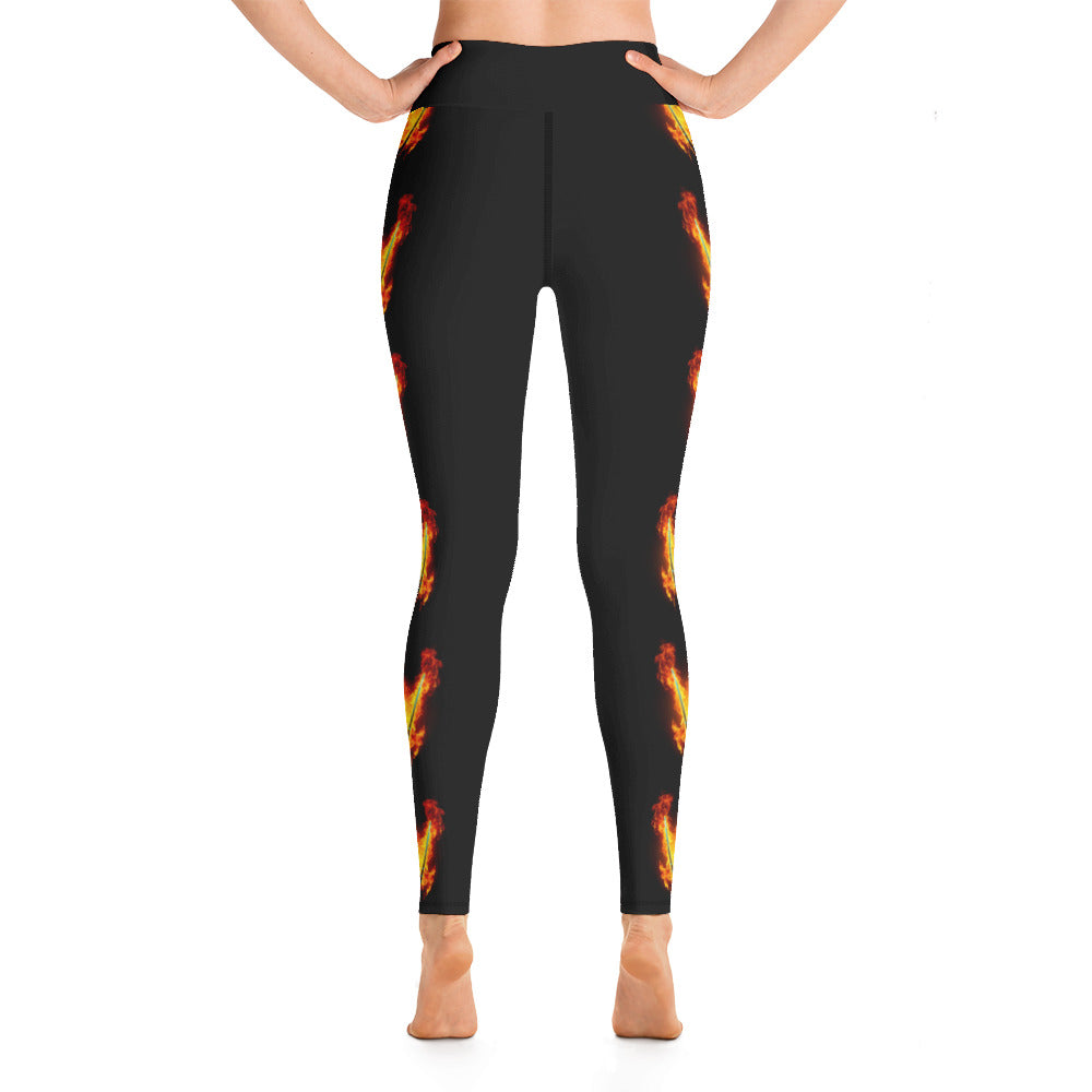 MY SPORT HOCKEY™ WOMEN&#39;S STICK PUCK ON FIRE LEGGINGS
