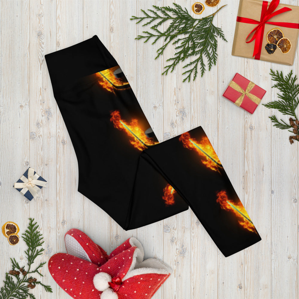 MY SPORT HOCKEY™ WOMEN&#39;S STICK PUCK ON FIRE LEGGINGS