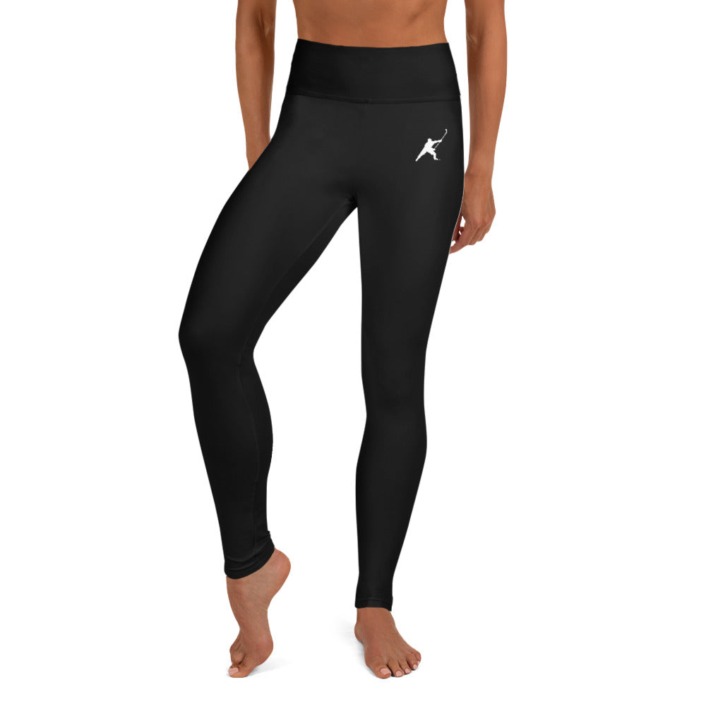 MY SPORT HOCKEY™ WOMEN&#39;S BLACK YOGA LEGGINGS