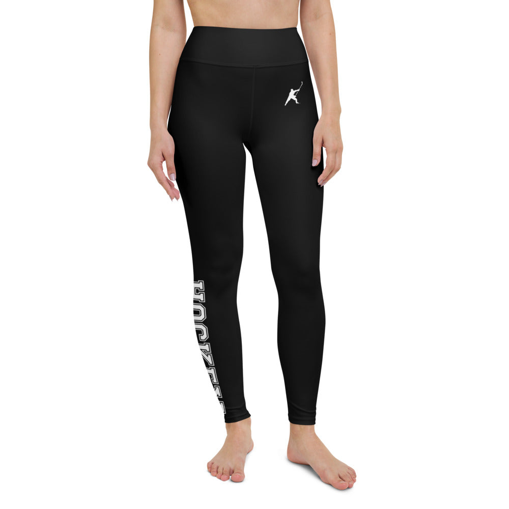 MY SPORT HOCKEY™ WOMEN&#39;S BLACK YOGA LEGGINGS