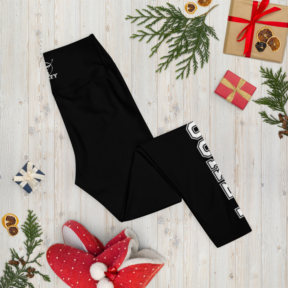 MY SPORT HOCKEY™ WOMEN&#39;S BLACK YOGA LEGGINGS