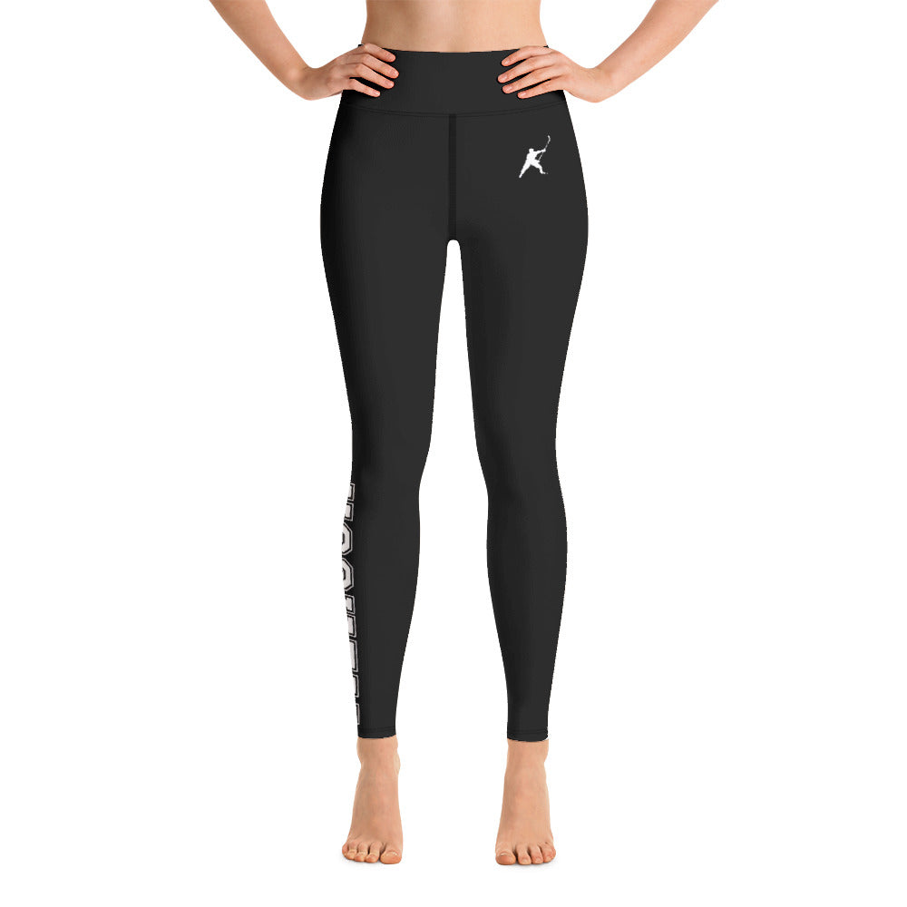 MY SPORT HOCKEY™ WOMEN&#39;S BLACK YOGA LEGGINGS