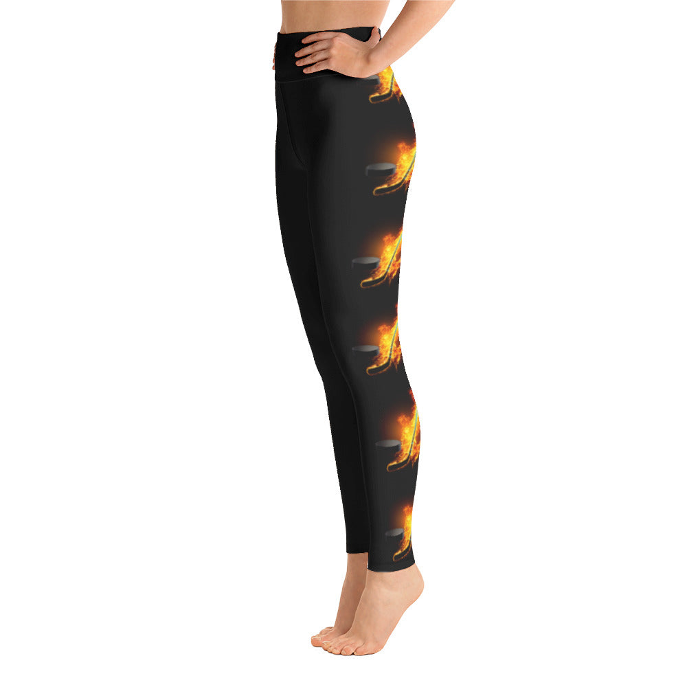 MY SPORT HOCKEY™ WOMEN'S STICK PUCK ON FIRE LEGGINGS