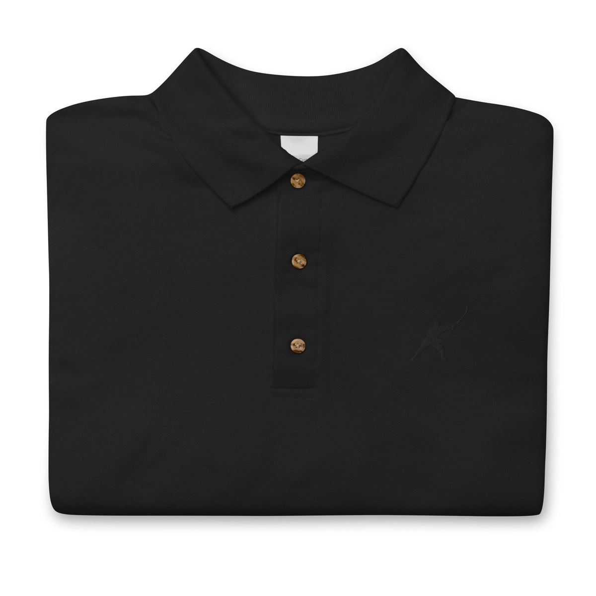 MY SPORT HOCKEY™ EMBROIDERED BLACK POLO SHIRT