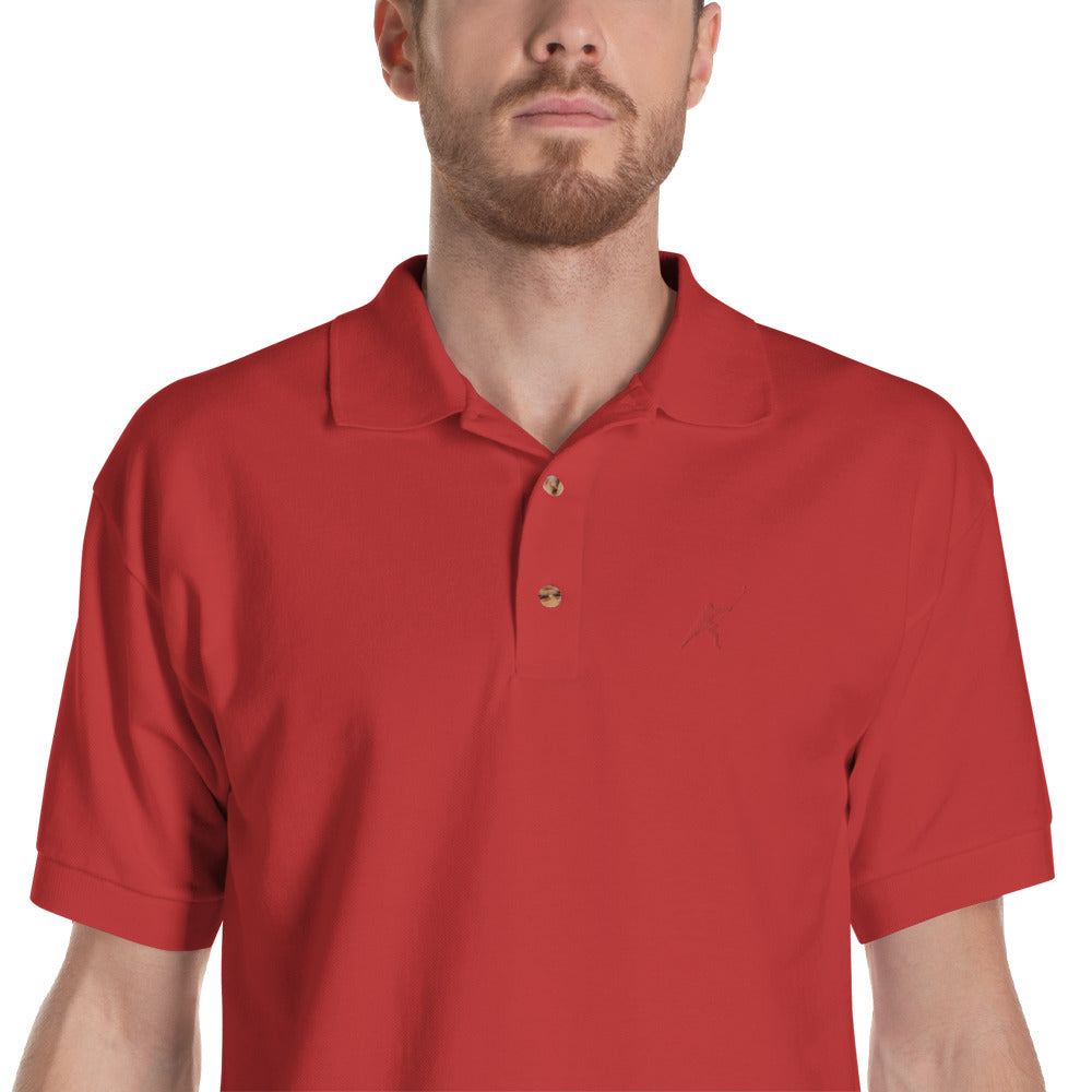 MY SPORT HOCKEY™ EMBROIDERED RED POLO SHIRT