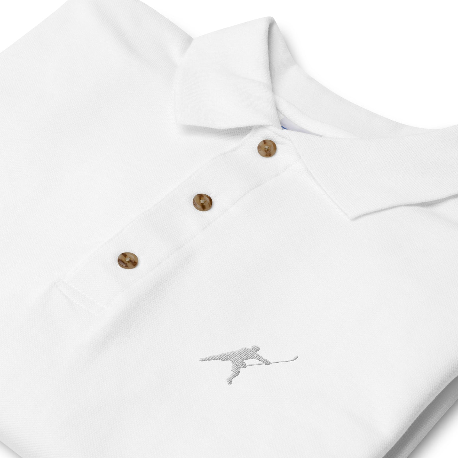 MY SPORT HOCKEY™ EMBROIDERED WHITE POLO SHIRT