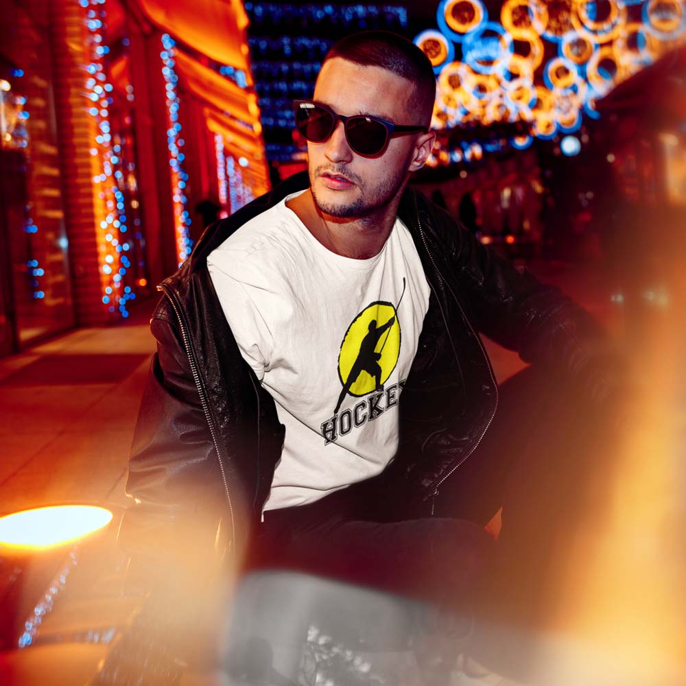 MY SPORT HOCKEY™ YELLOW SETTING SUN T-SHIRT