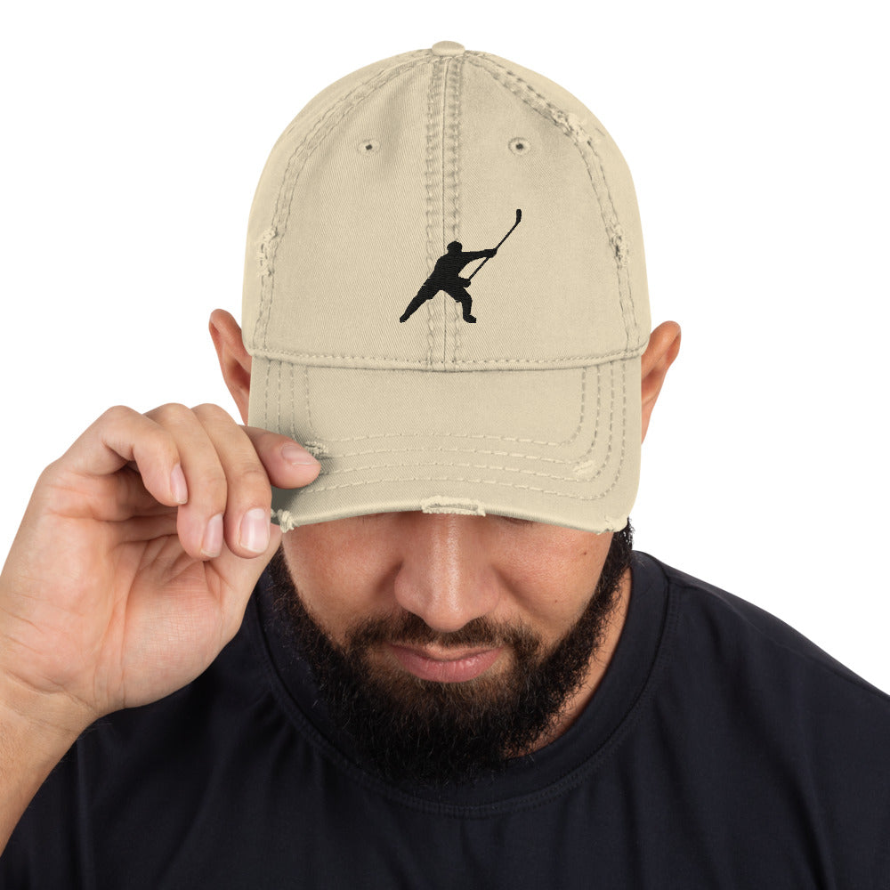 MY SPORT HOCKEY™ EMBROIDERED DISTRESSED HAT