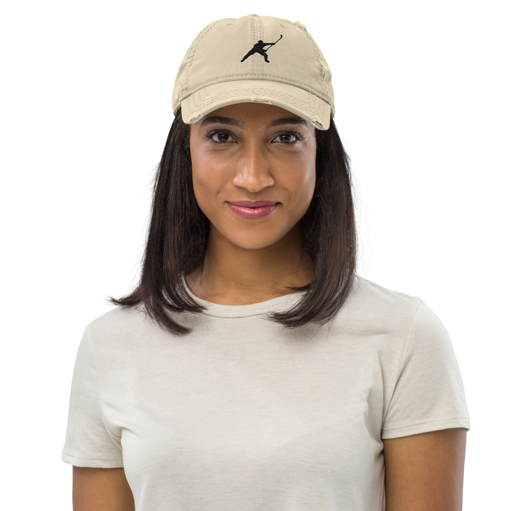 MY SPORT HOCKEY™ EMBROIDERED DISTRESSED HAT