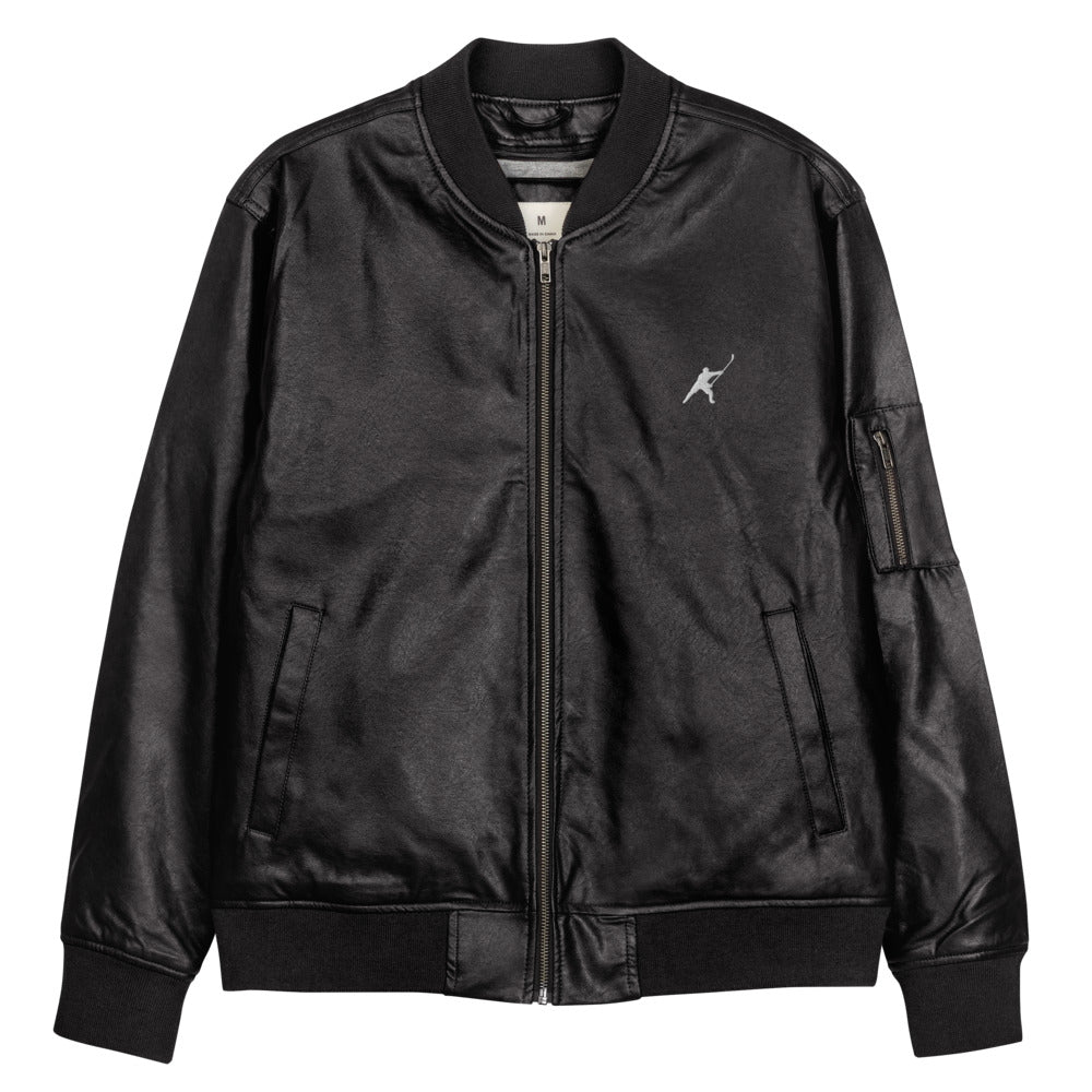 My Sport Hockey™ Faux Leather Bomber Jacket