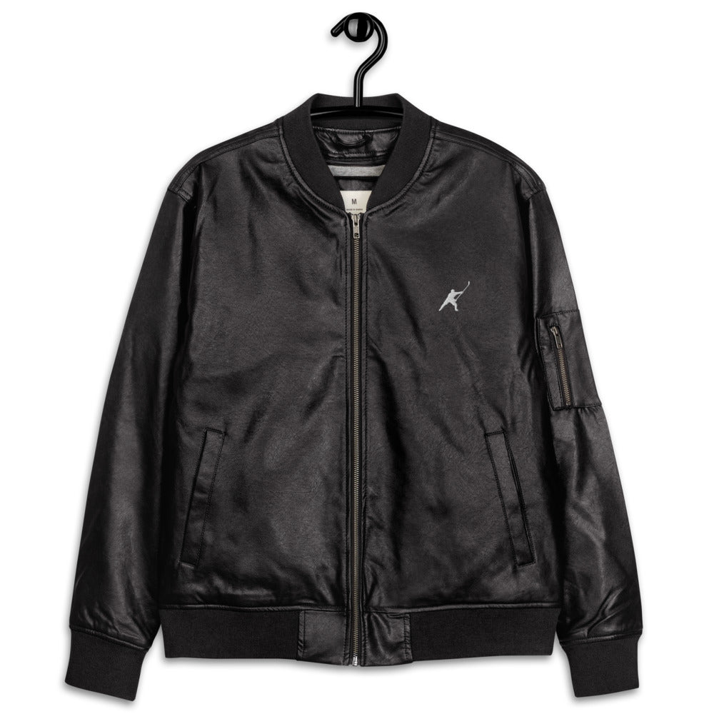 My Sport Hockey™ Faux Leather Bomber Jacket