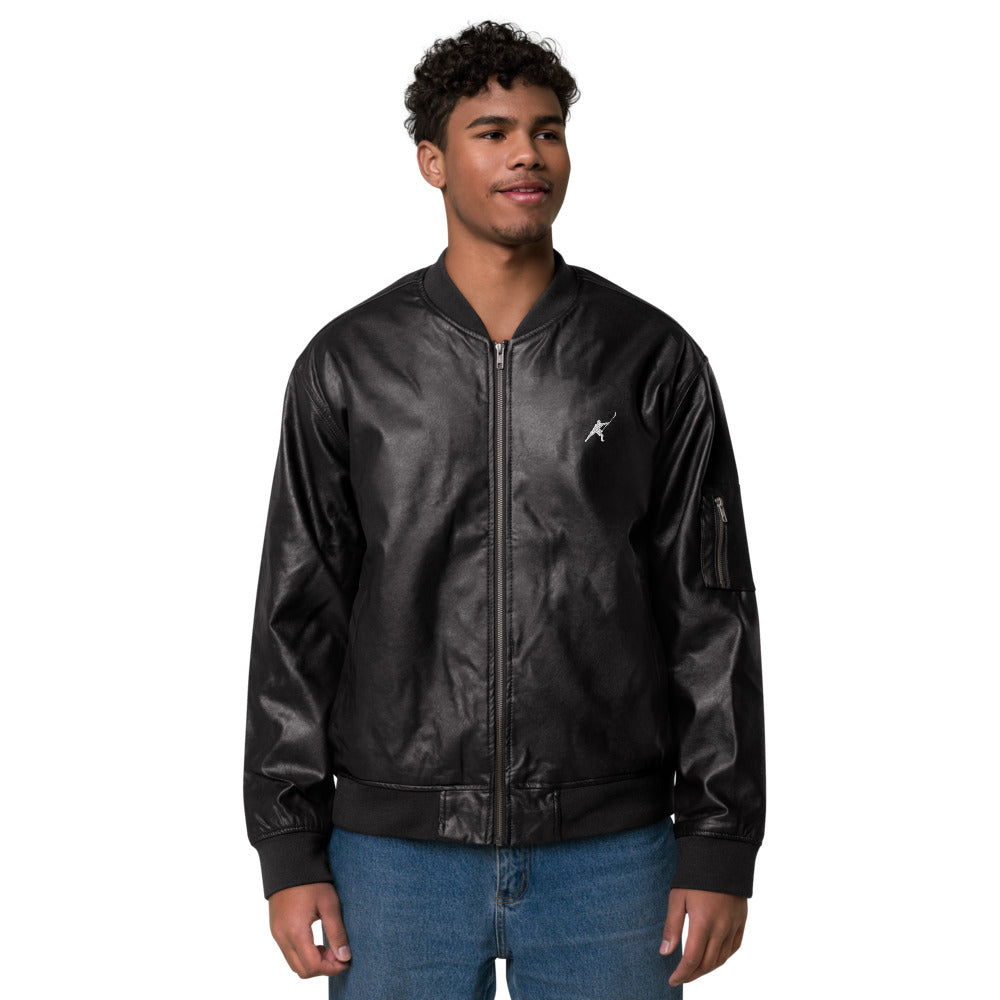 My Sport Hockey™ Faux Leather Bomber Jacket