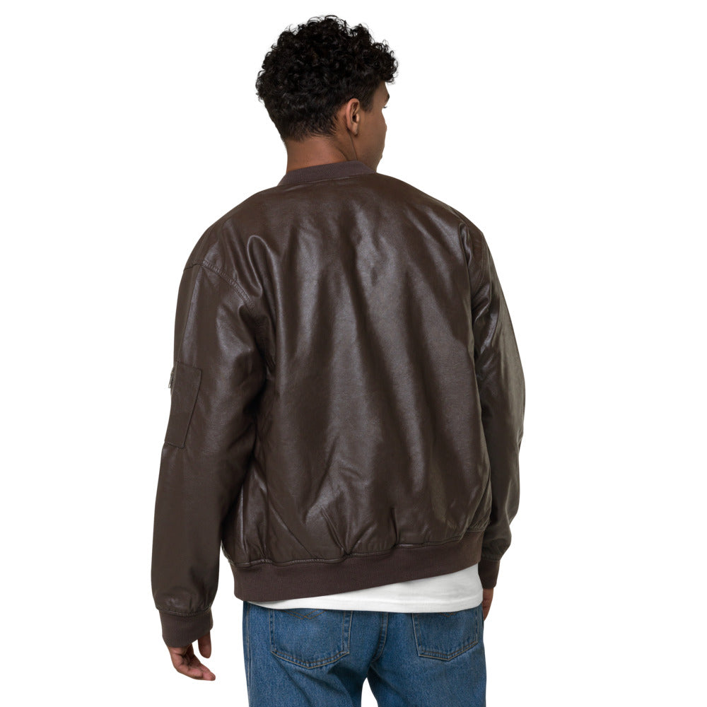 My Sport Hockey™ Faux Leather Bomber Jacket