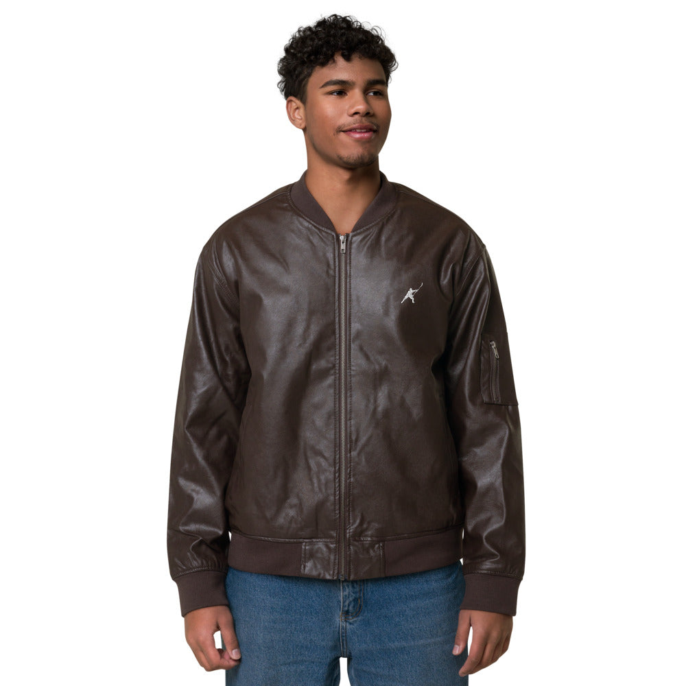 My Sport Hockey™ Faux Leather Bomber Jacket
