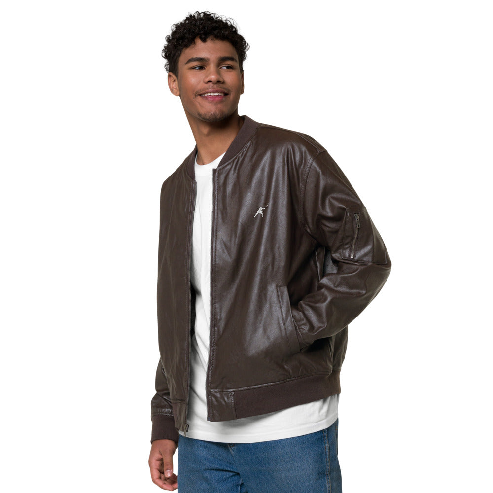 My Sport Hockey™ Faux Leather Bomber Jacket