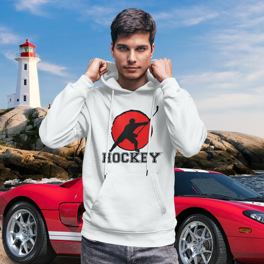 MY SPORT HOCKEY™ RED SETTING SUN HOODIE