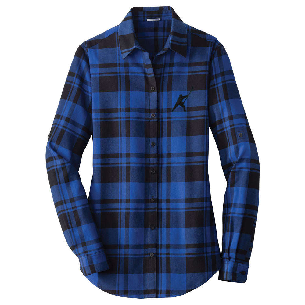 My Sport Hockey™ Ladies&#39; Embroidered Plaid Flannel Tunic