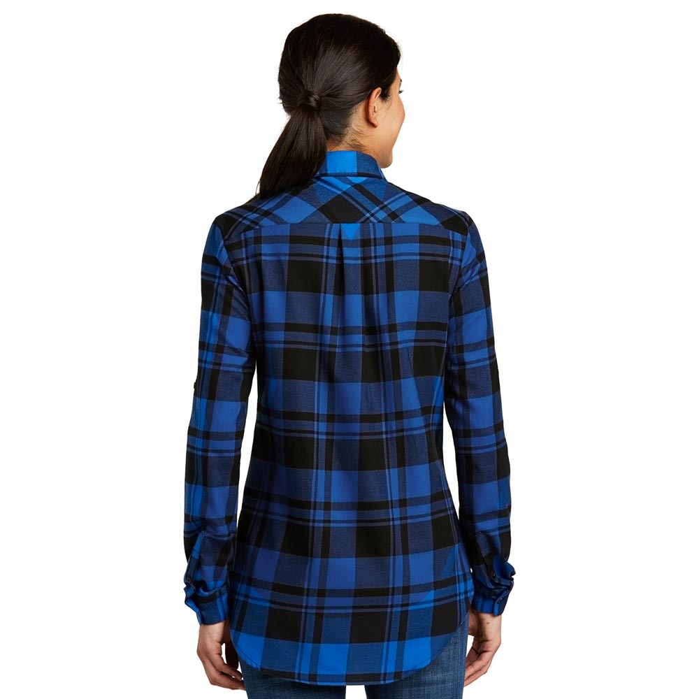 My Sport Hockey™ Ladies&#39; Embroidered Plaid Flannel Tunic