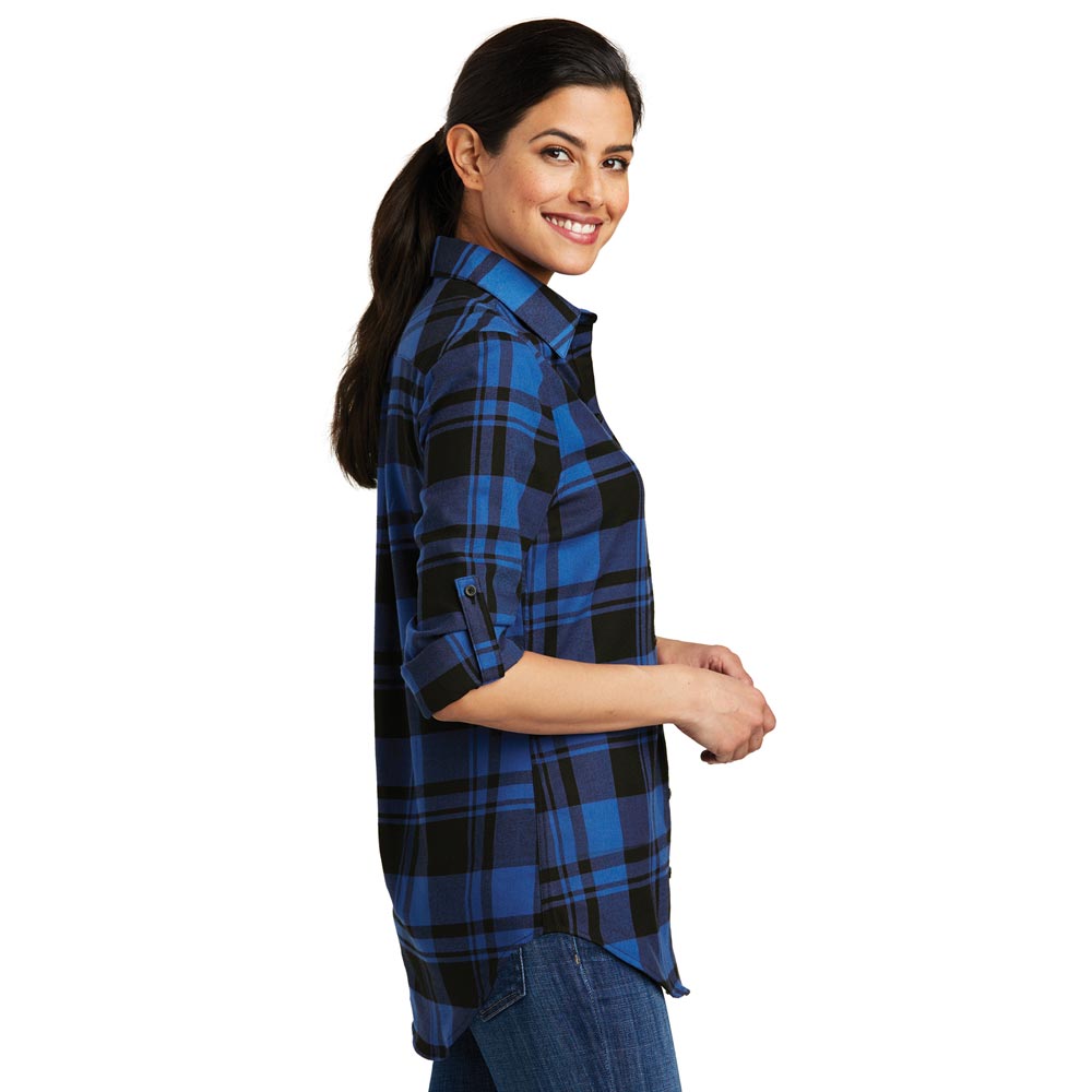 My Sport Hockey™ Ladies&#39; Embroidered Plaid Flannel Tunic