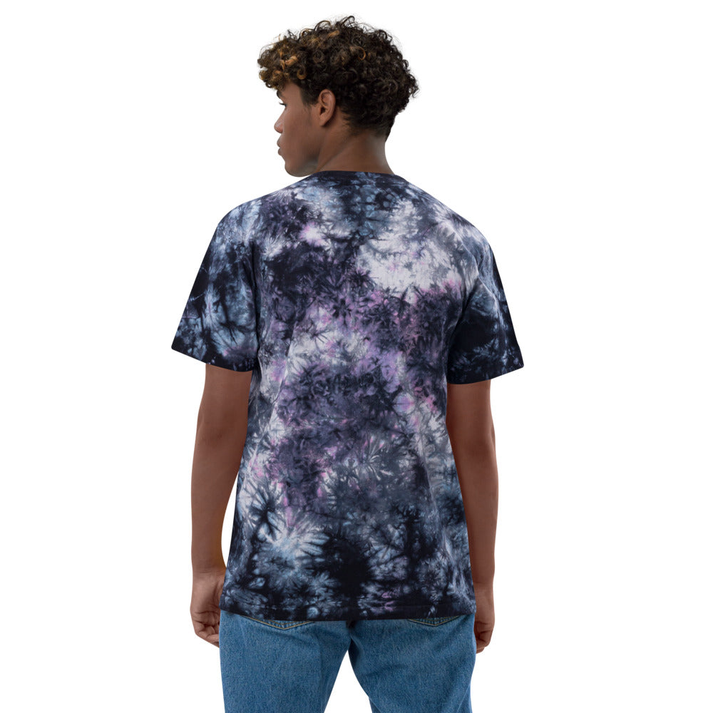 Embroidered HockeyFIT™ Oversized tie-dye  t-shirt