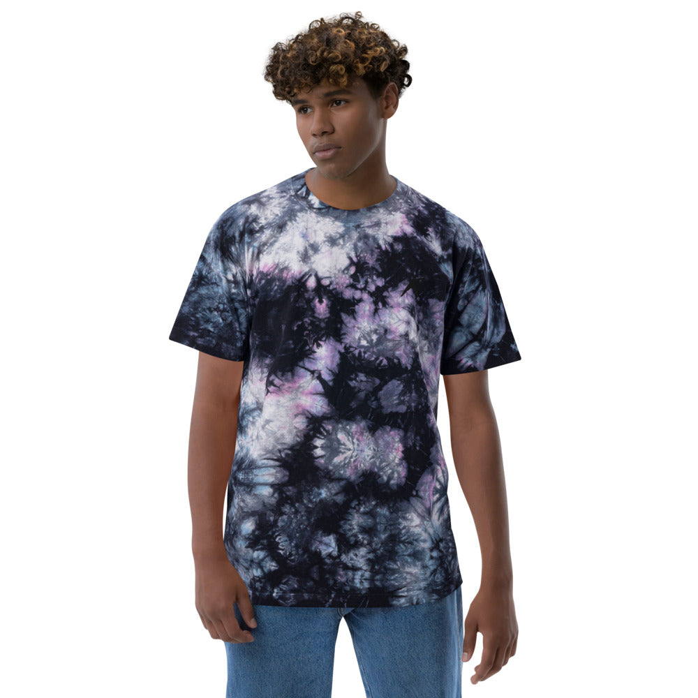 Embroidered HockeyFIT™ Oversized tie-dye  t-shirt