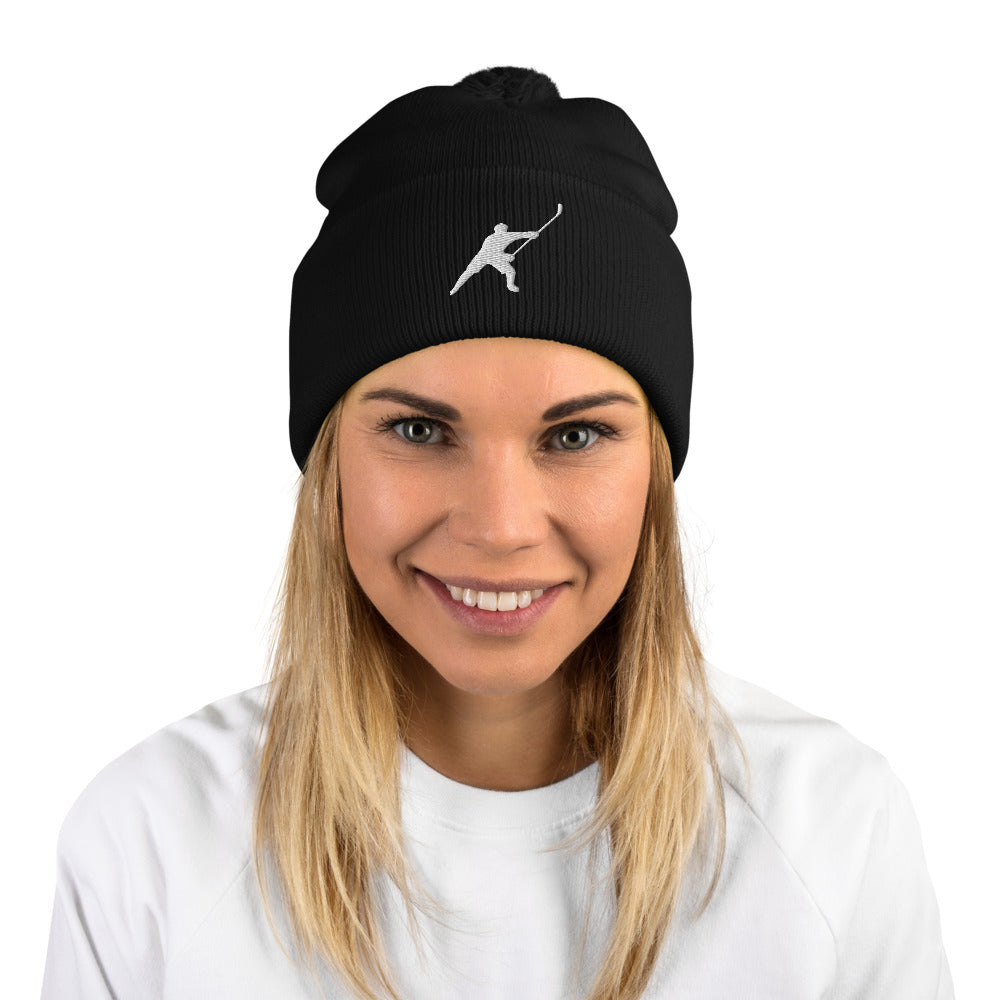 My Sport Hockey™ Embroidered Pom-Pom Beanie