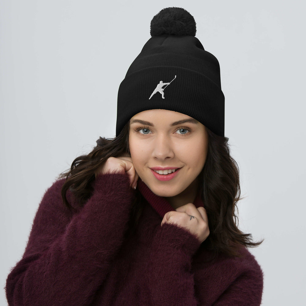 My Sport Hockey™ Embroidered Pom-Pom Beanie