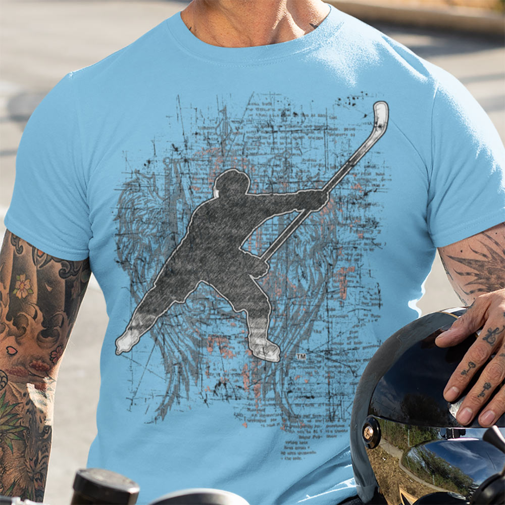 MY SPORT HOCKEY™ PLAYER DISTRESSED WINGS T-Shirt
