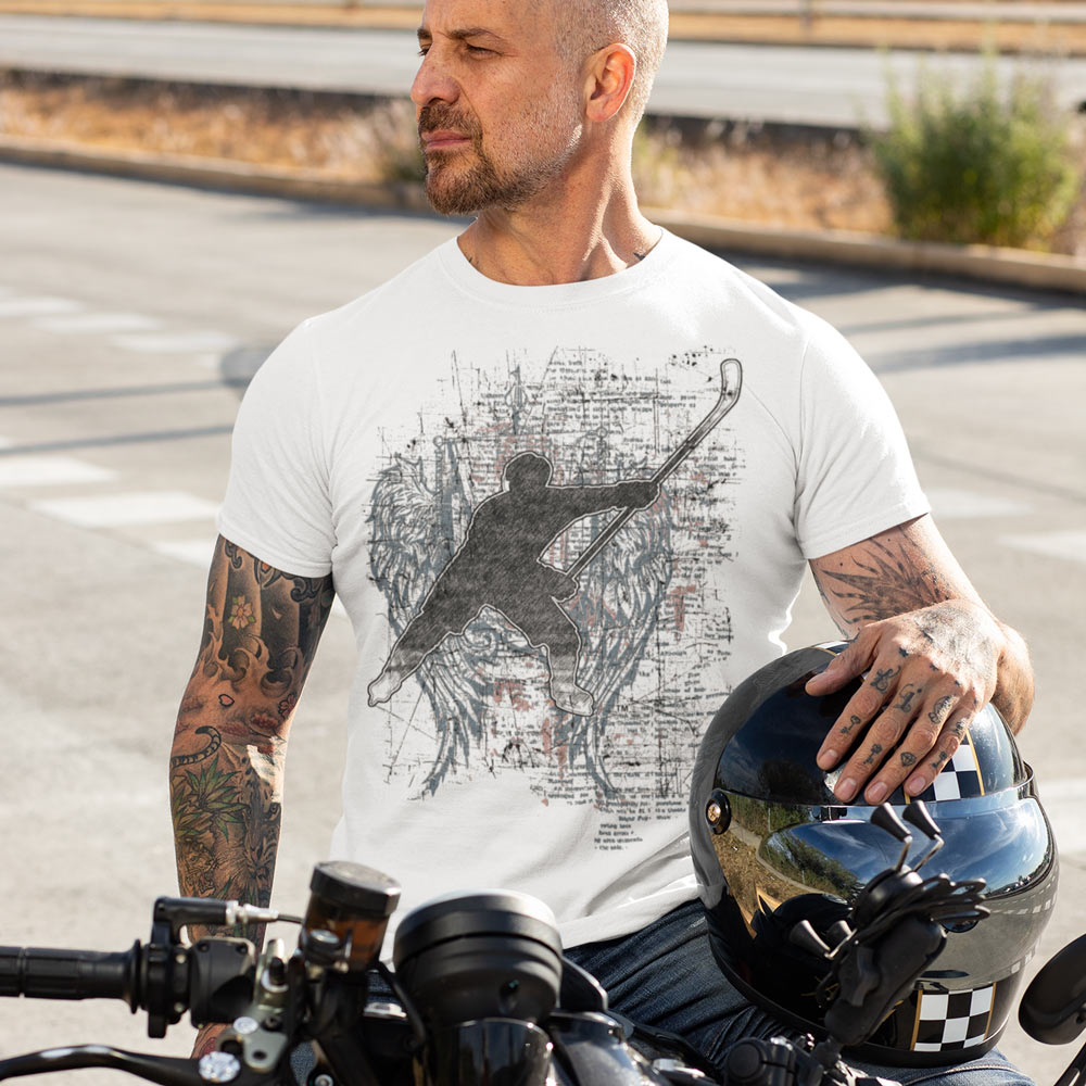 MY SPORT HOCKEY™ PLAYER DISTRESSED WINGS T-Shirt