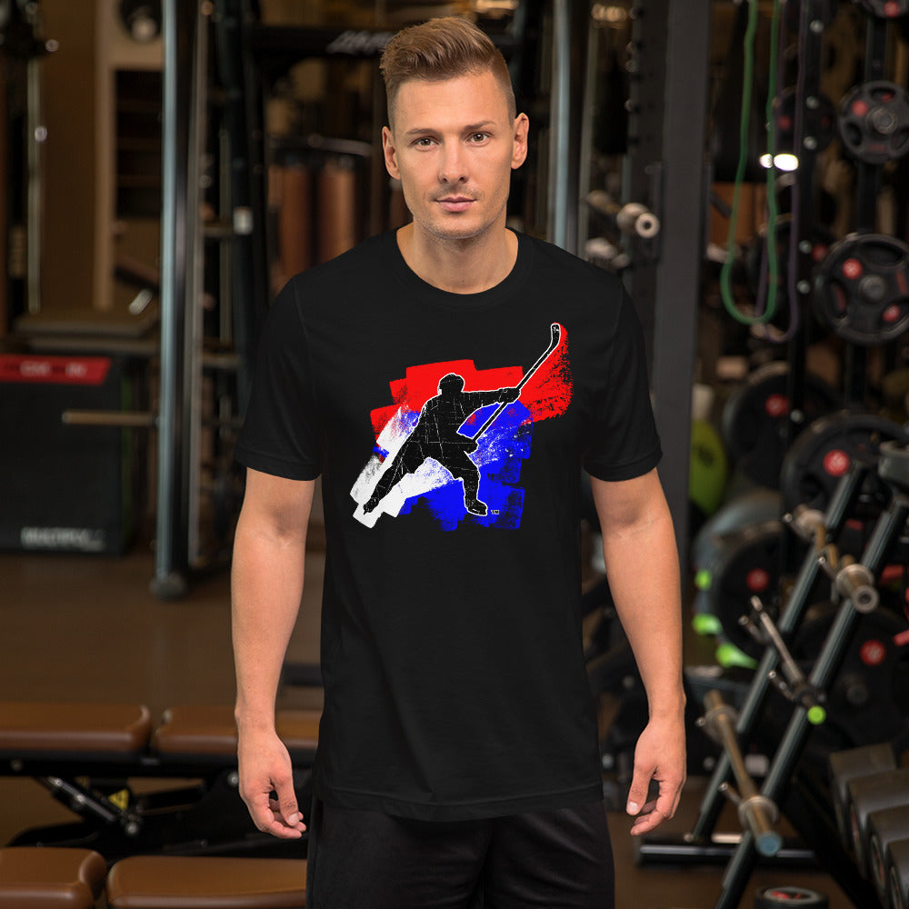 MY SPORT HOCKEY™ RED WHITE &amp; BLUE T-SHIRT