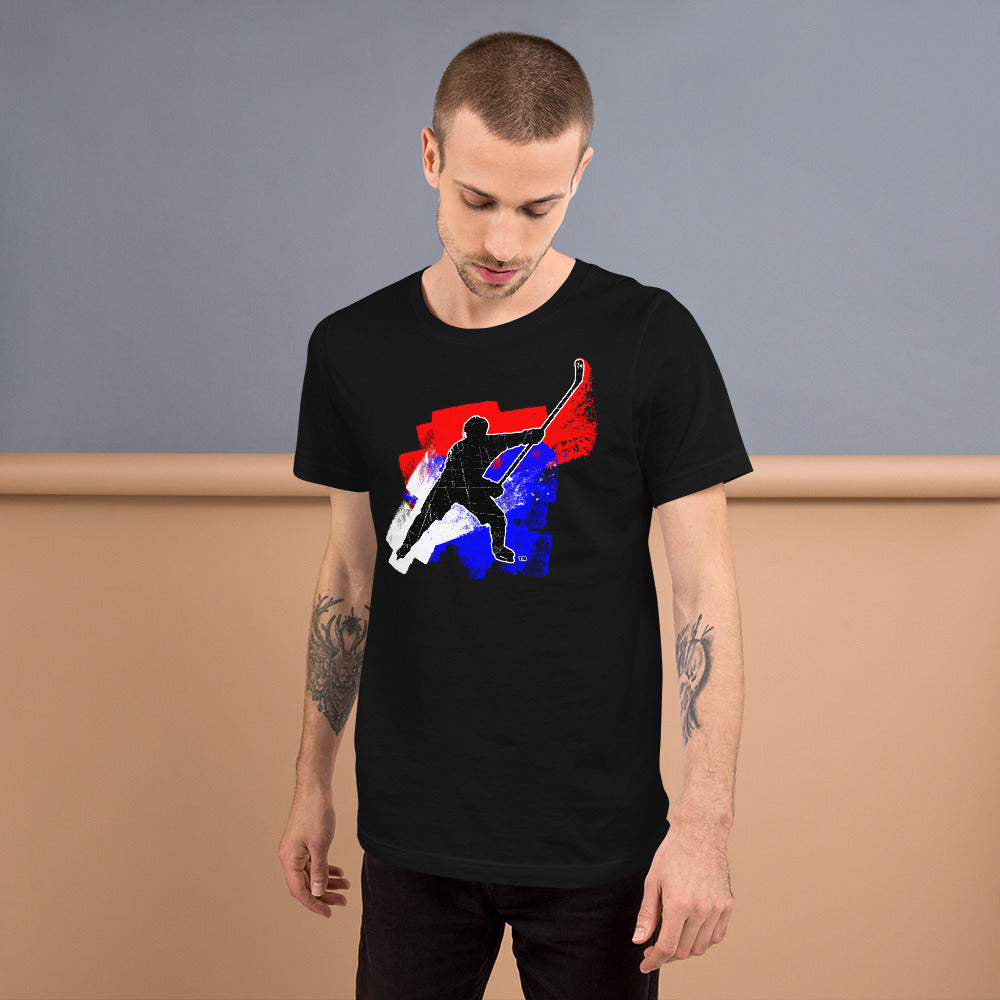 MY SPORT HOCKEY™ RED WHITE &amp; BLUE T-SHIRT