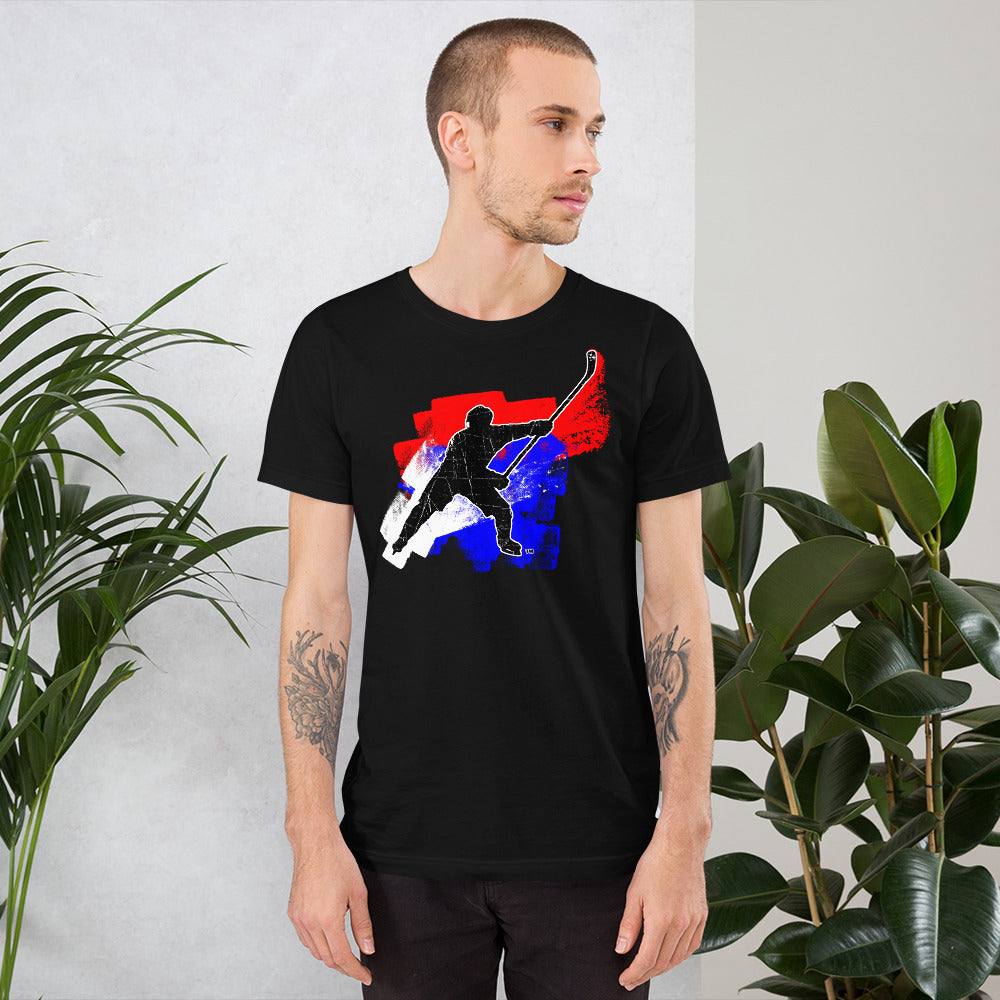 MY SPORT HOCKEY™ RED WHITE &amp; BLUE T-SHIRT