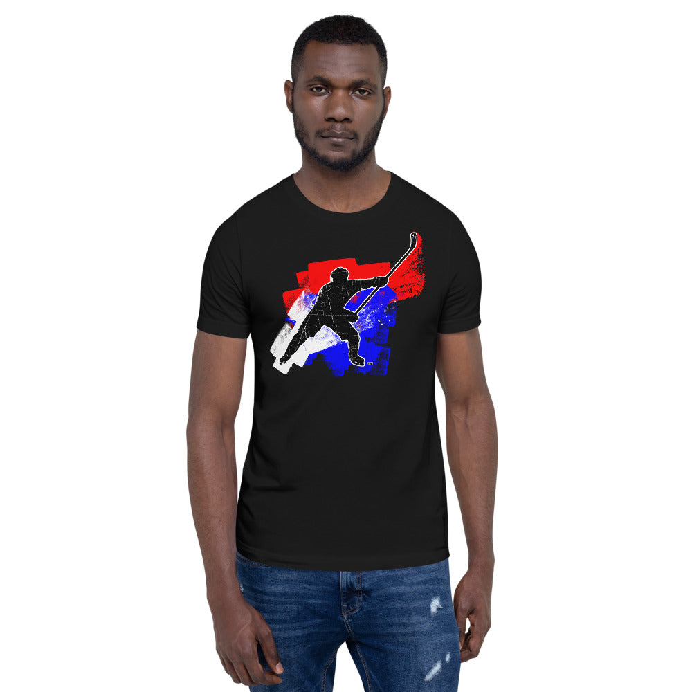 MY SPORT HOCKEY™ RED WHITE &amp; BLUE T-SHIRT