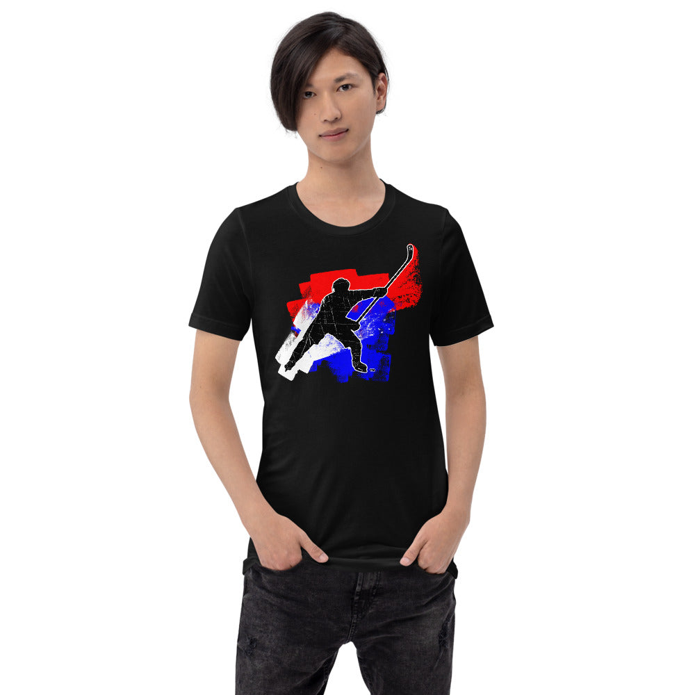 MY SPORT HOCKEY™ RED WHITE &amp; BLUE T-SHIRT