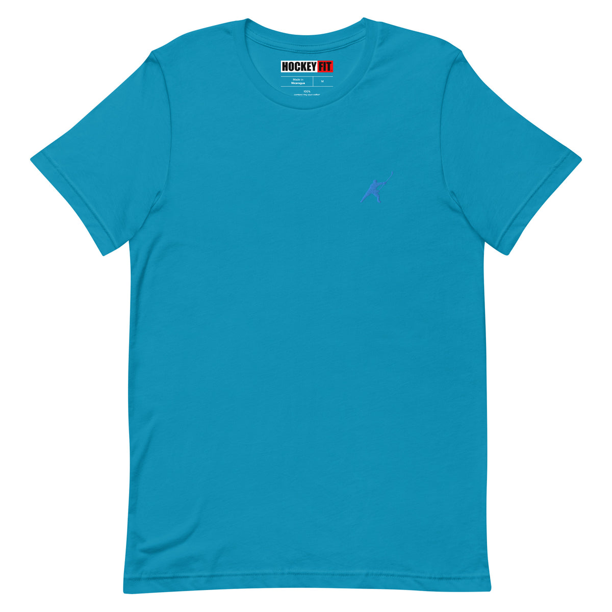 HOCKEYFIT™ EMBROIDERED ICE BLUE T-SHIRT