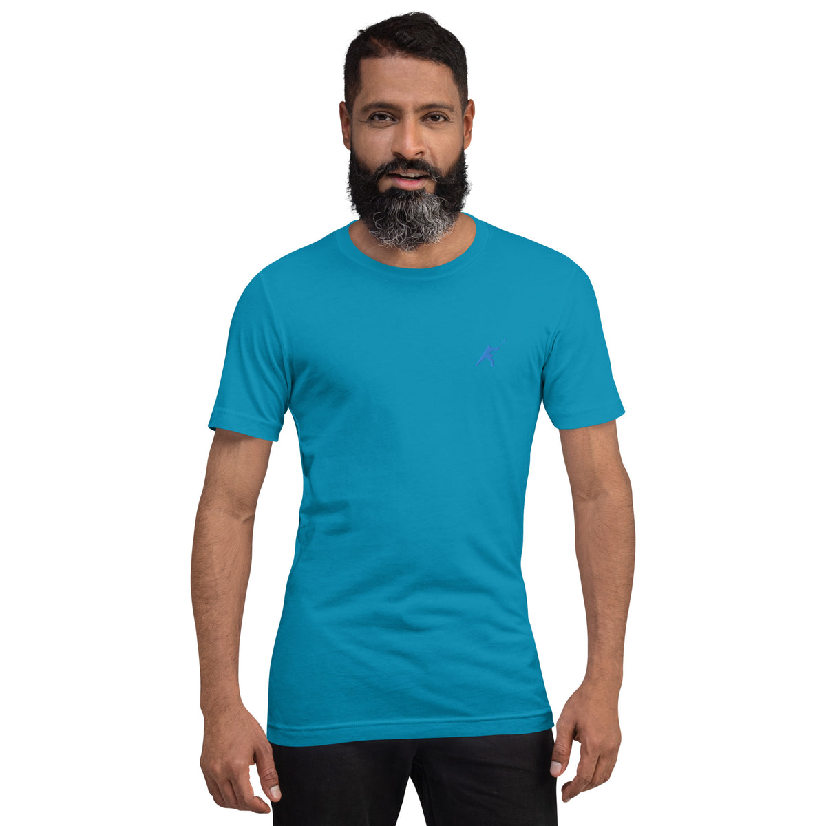 HOCKEYFIT™ EMBROIDERED ICE BLUE T-SHIRT