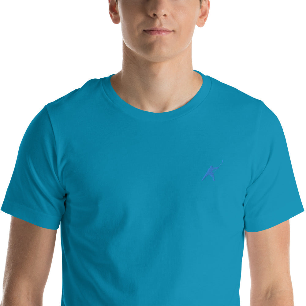 HOCKEYFIT™ EMBROIDERED ICE BLUE T-SHIRT