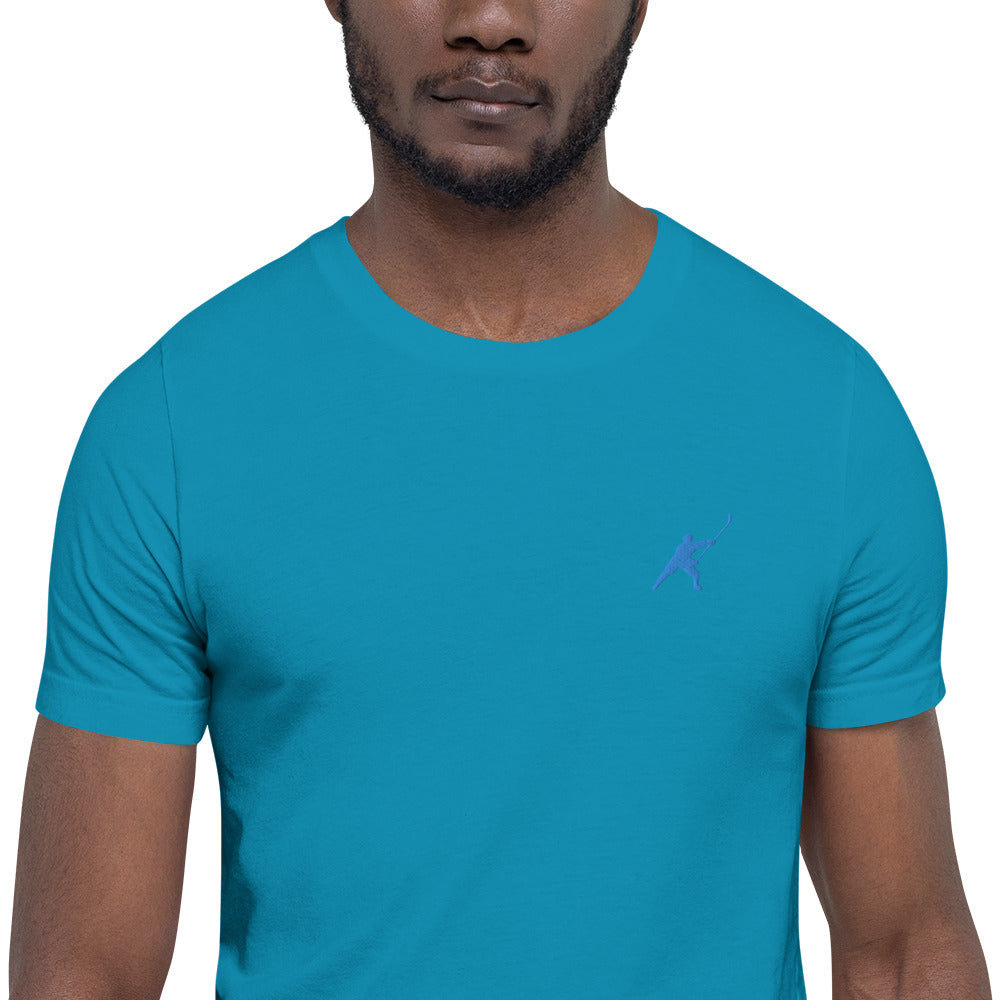 HOCKEYFIT™ EMBROIDERED ICE BLUE T-SHIRT