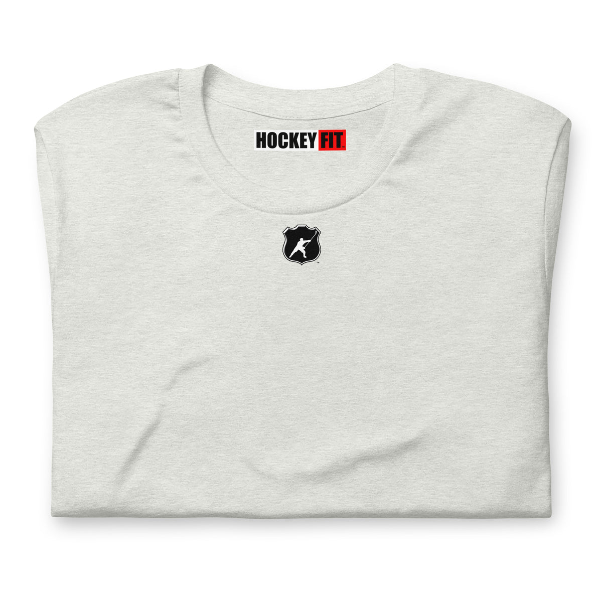 HOCKEYFIT™ SHIELD LOGO T-SHIRT - ASH