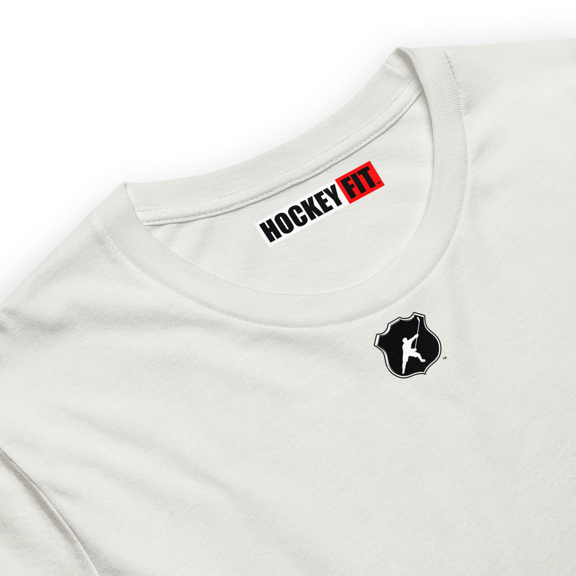 HOCKEYFIT™ SHIELD LOGO T-SHIRT - ASH