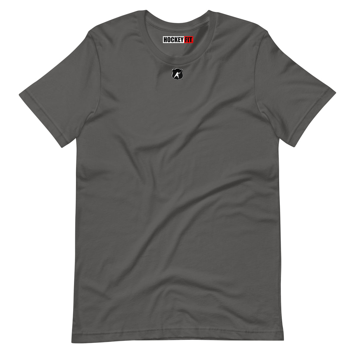 HOCKEYFIT™ SHIELD LOGO T-SHIRT - ASPHALT