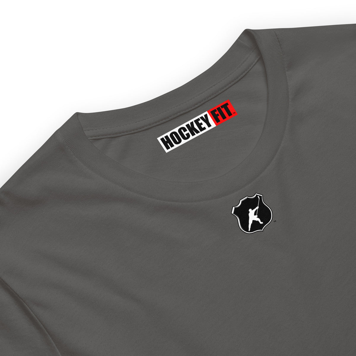 HOCKEYFIT™ SHIELD LOGO T-SHIRT - ASPHALT