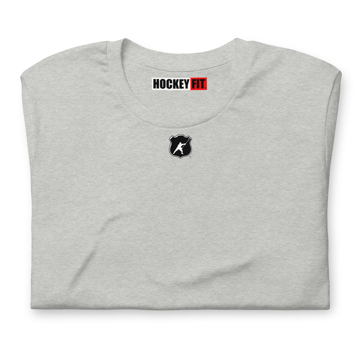 HOCKEYFIT™ SHIELD LOGO T-SHIRT - ATHLETIC HEATHER